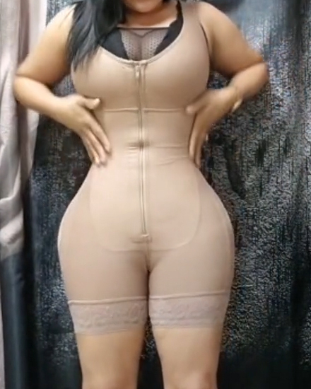 Shapewear à compression ferme avec fermeture éclair sur tout le corps -  