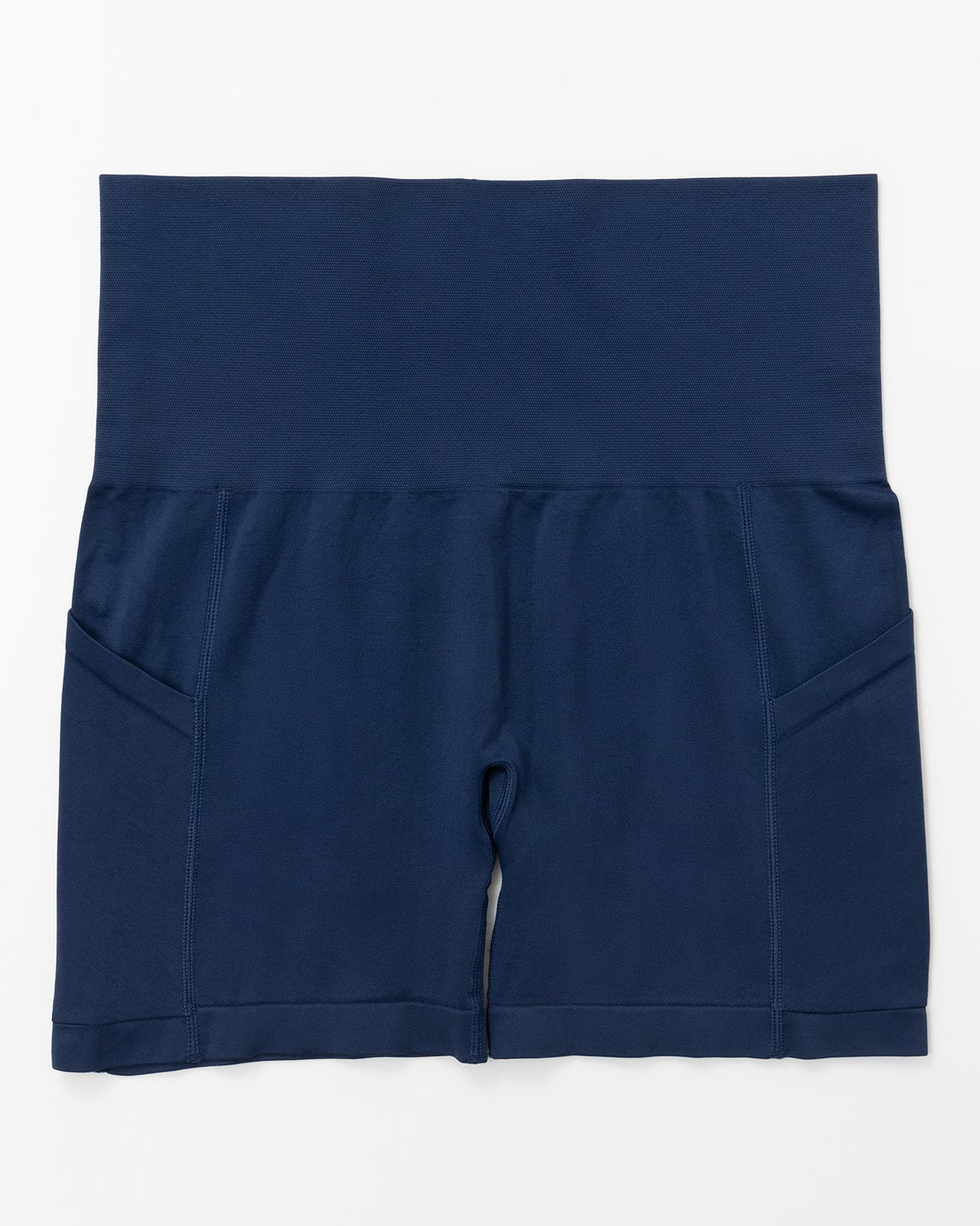 Short de motard taille haute avec poches Contrôle du ventre – Image 10