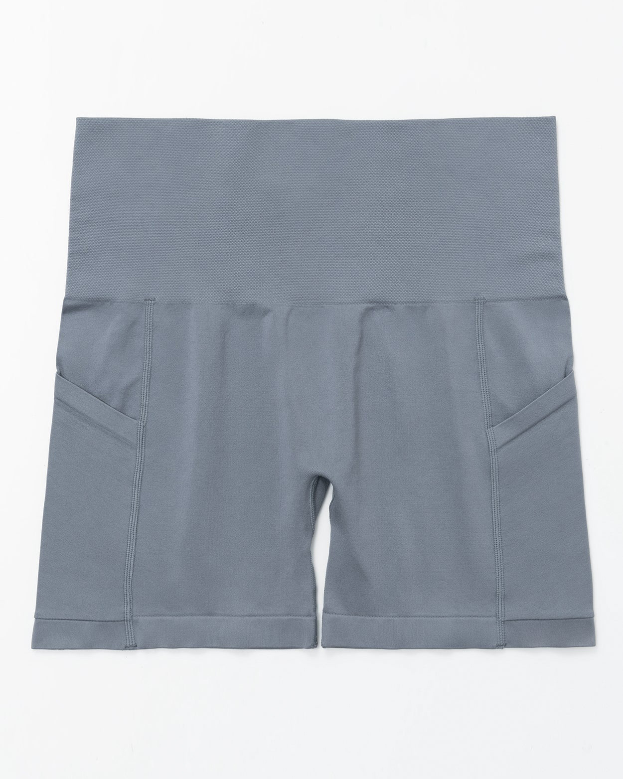 Short de motard taille haute avec poches Contrôle du ventre – Image 2