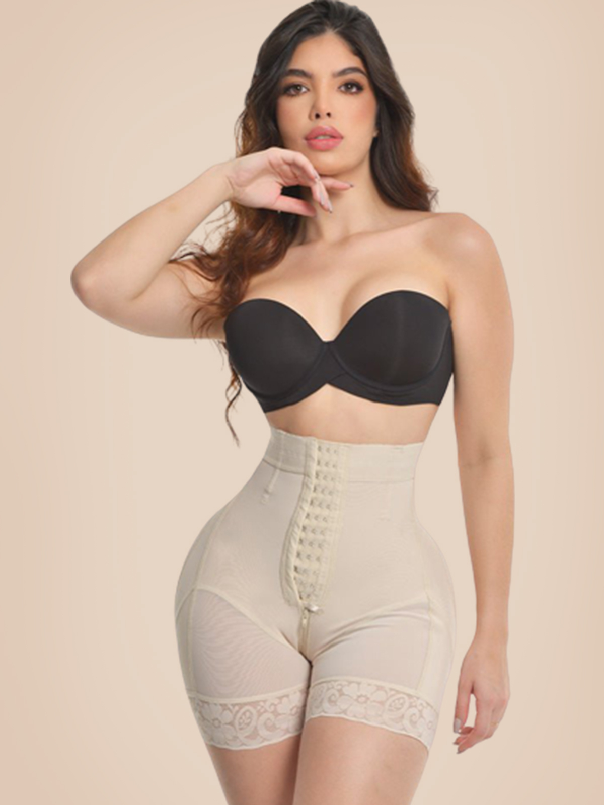 Short push-up taille haute double avec amélioration Bootylicious