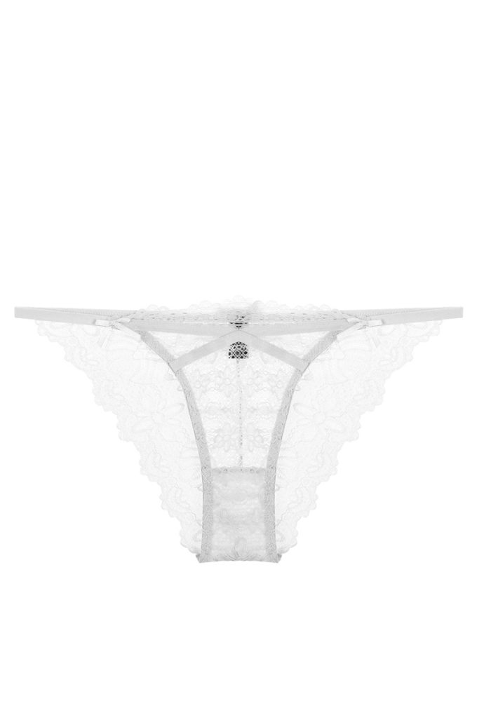 Bikini en dentelle florale coupe française