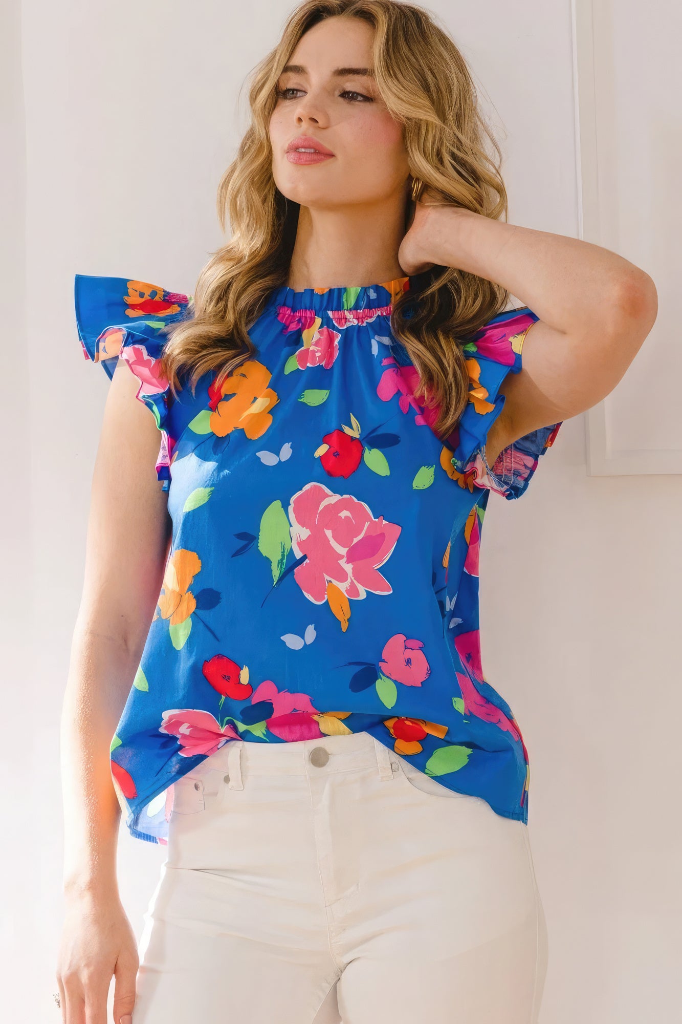 Blouse à imprimé floral
