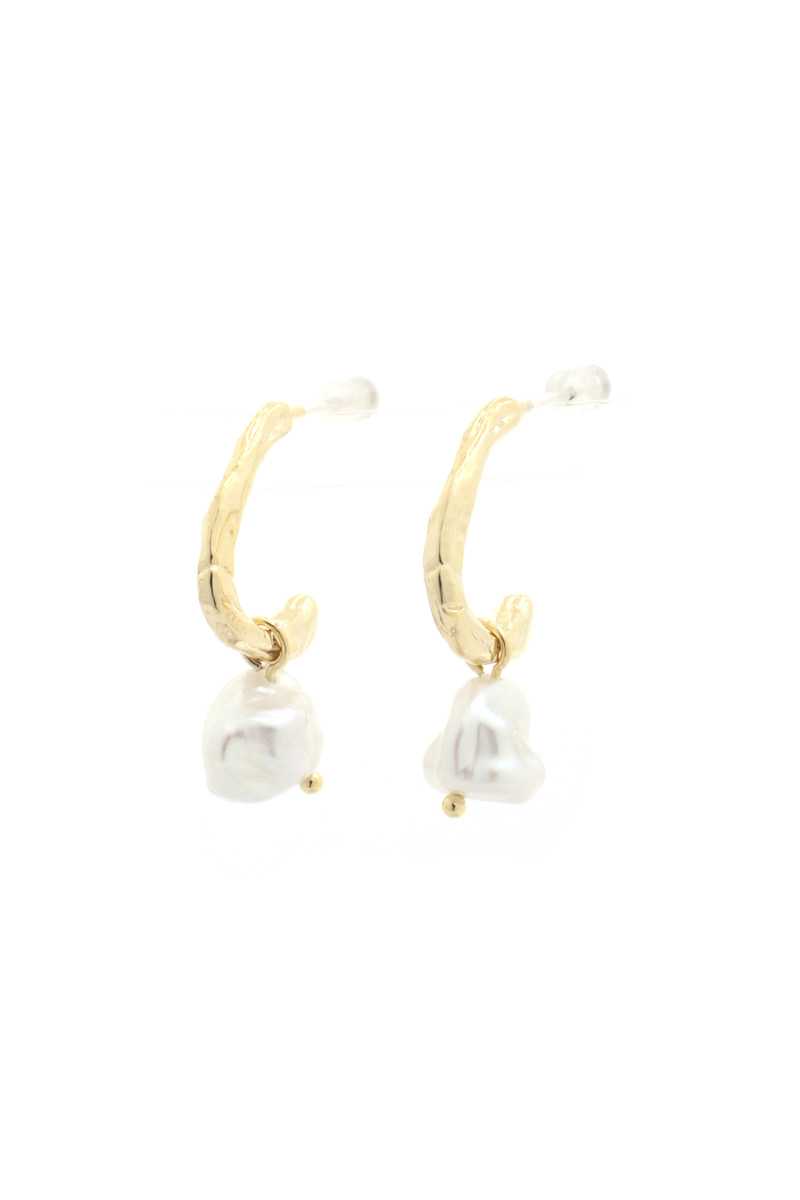Boucle d'oreille à perles perales à cercle ouvert
