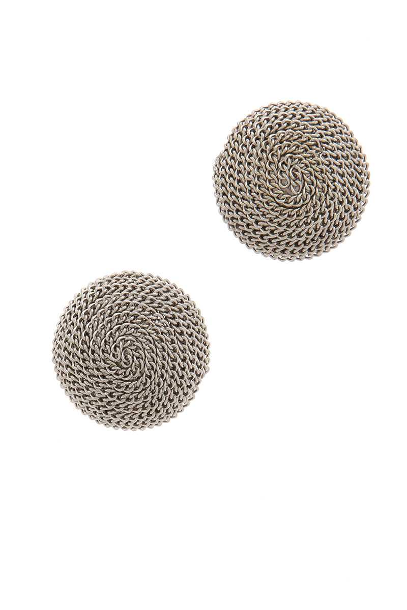 Boucle d'oreille à tige en chaîne