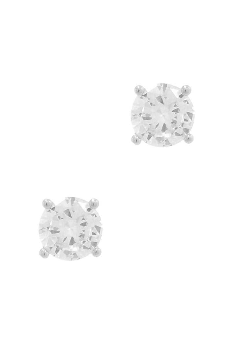 Boucle d'oreille classique en strass