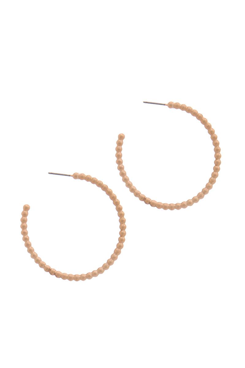 Boucle d'oreille pendante en métal à cercle ouvert