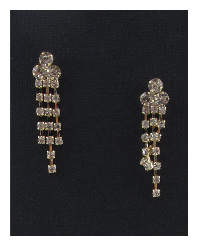 Boucles d'oreilles lustre en strass
