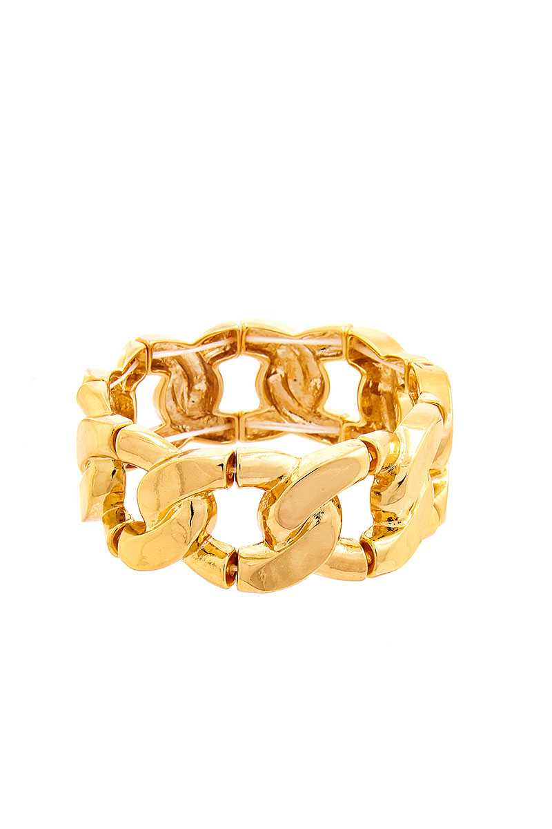 Bracelet extensible en forme de chaîne épaisse