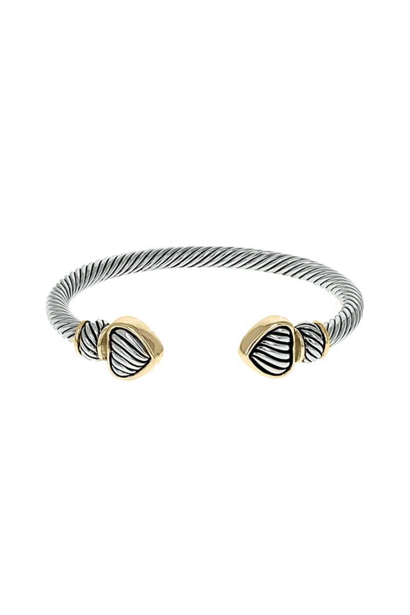 Bracelet manchette en métal de style occidental