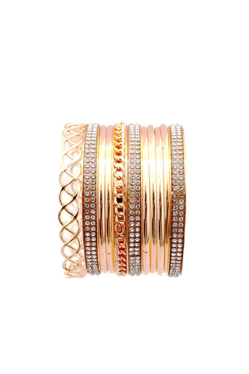 Bracelet multi-joncs en métal