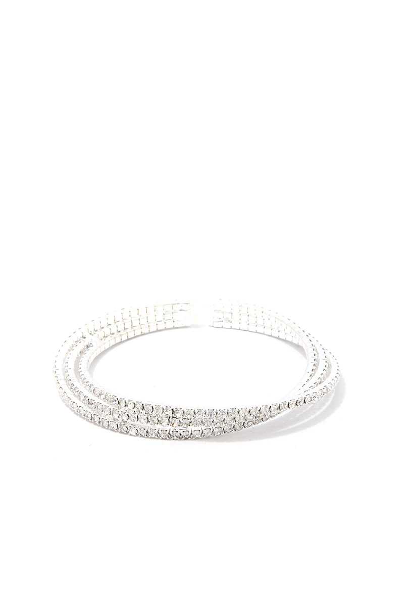 Bracelet strass multi-torsades