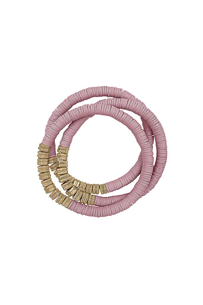 Bracelets extensibles à perles triples et multi-anneaux