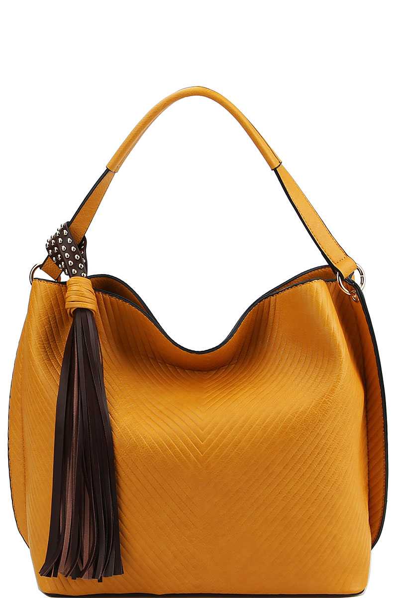 Cartable à pampilles chic et tendance avec longue sangle – Image 10