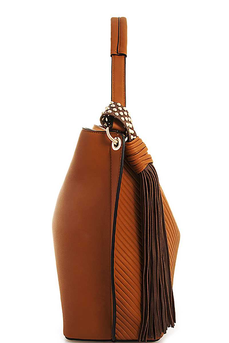 Cartable à pampilles chic et tendance avec longue sangle – Image 7