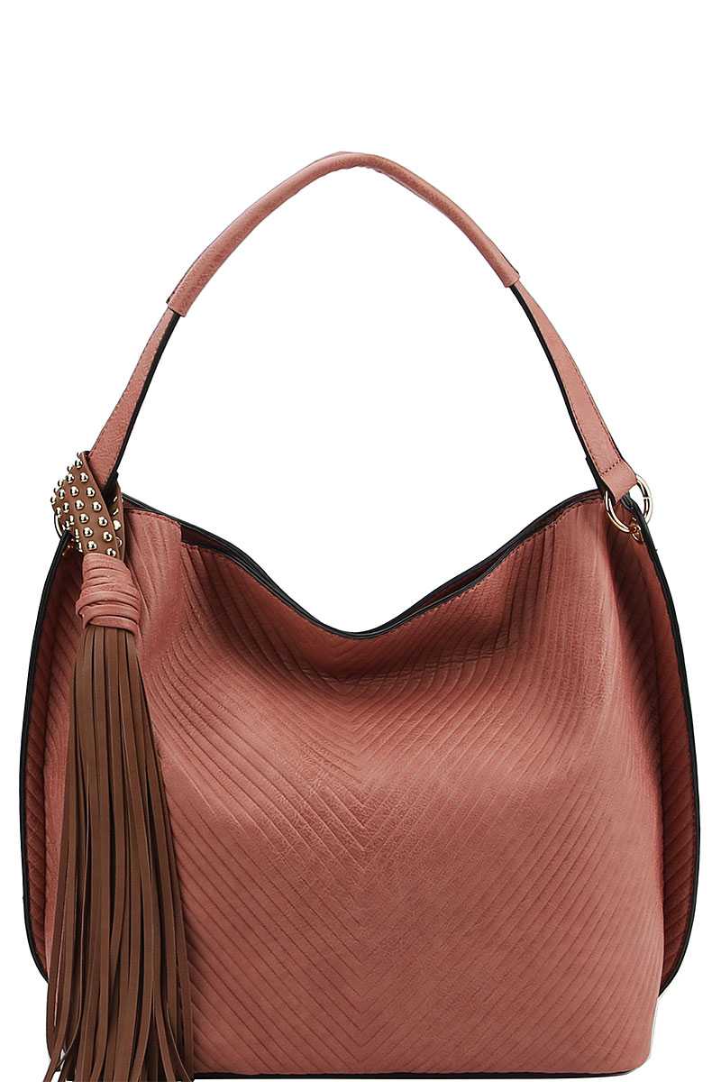 Cartable à pampilles chic et tendance avec longue sangle – Image 5