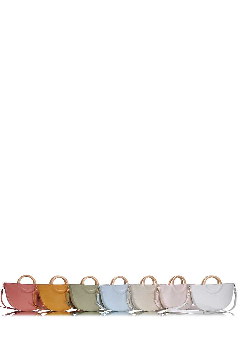 Cartable moderne en demi-cercle élégant avec longue sangle – Image 4