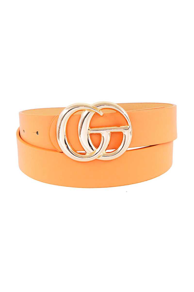 Ceinture à boucle de lettre tendance et élégante