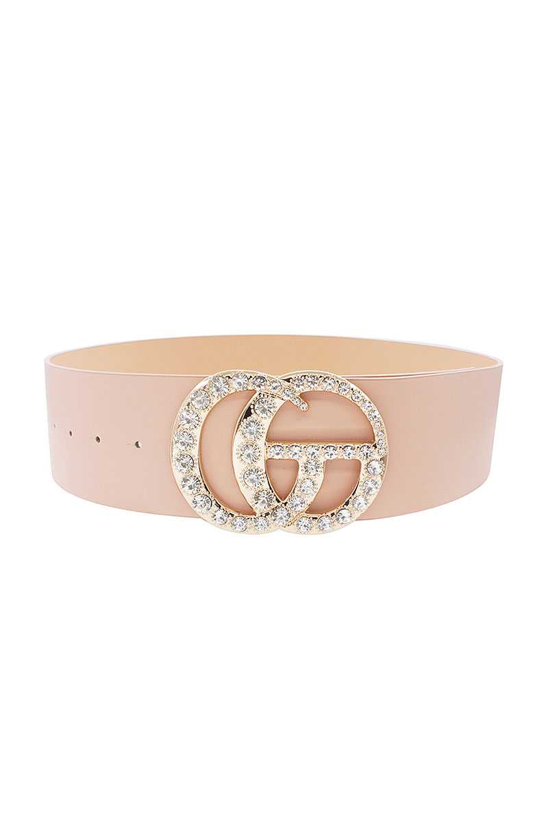 Ceinture à boucles multi-strass
