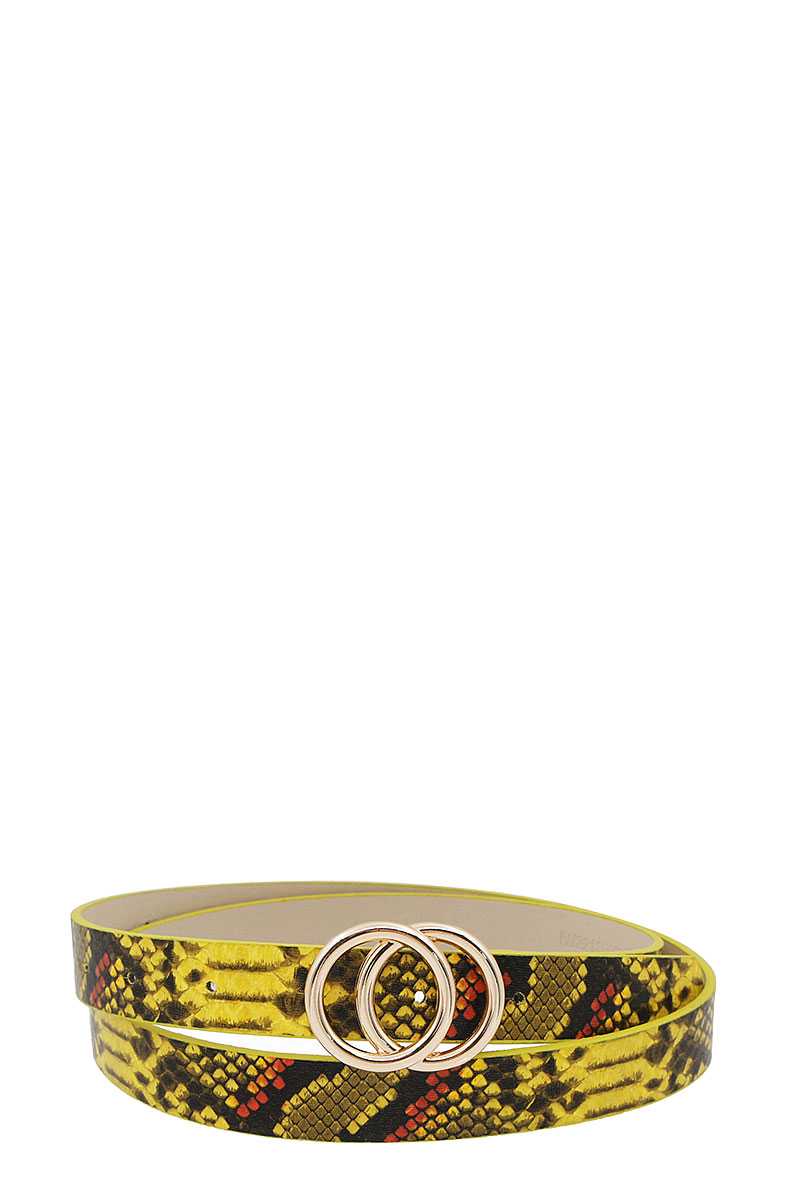 Ceinture élégante à imprimé python