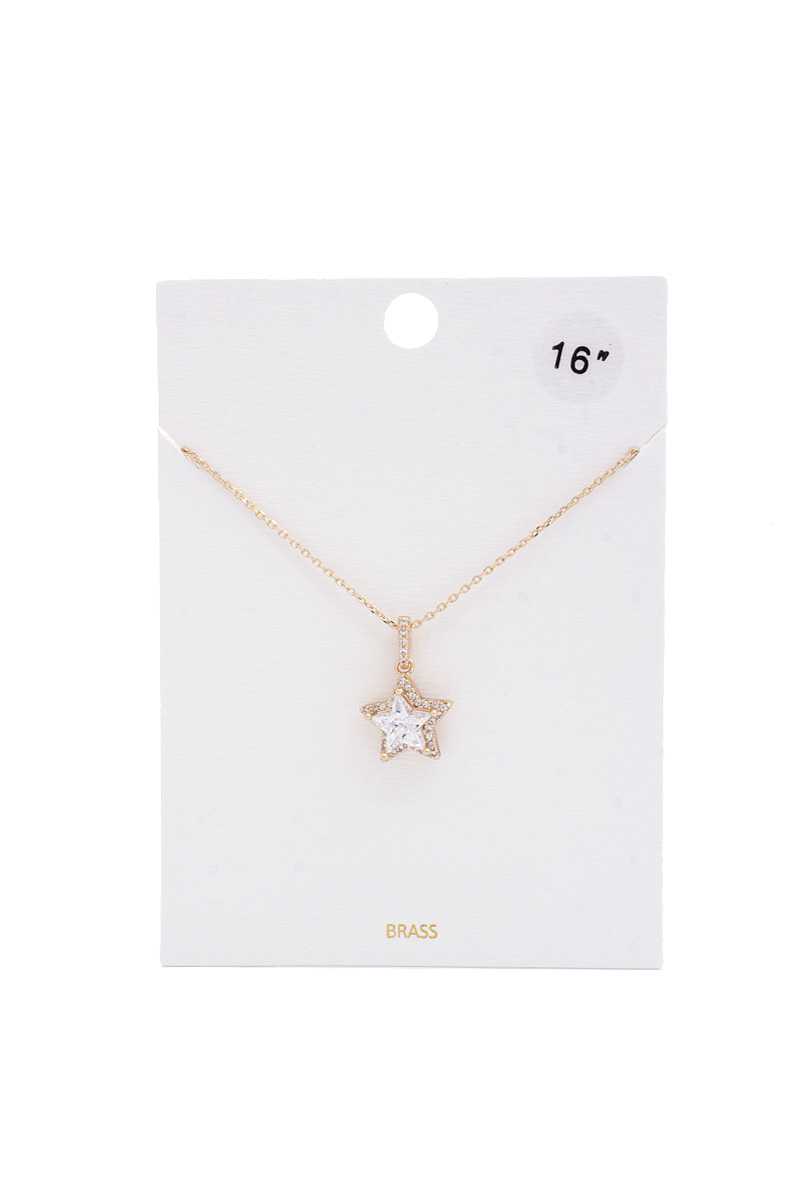 Collier à breloques étoile en strass