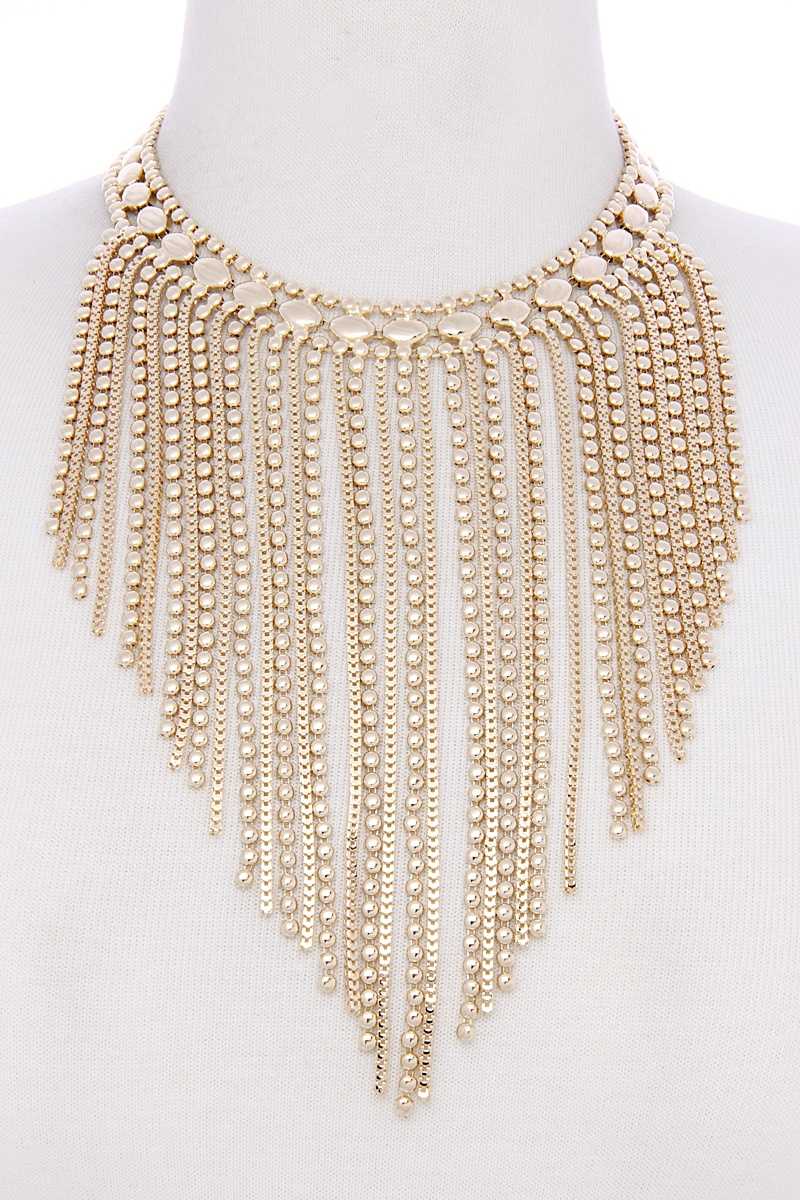 Collier cascade en métal