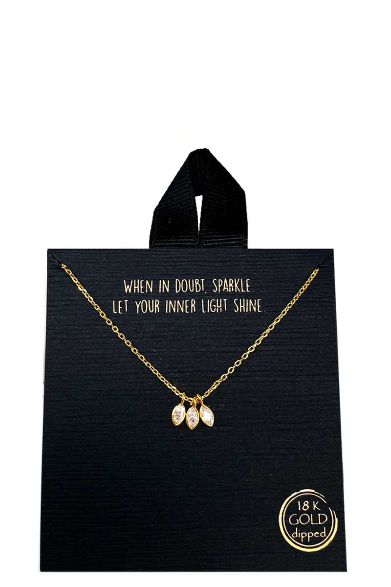 Collier délicat trempé en or rhodié 18 carats