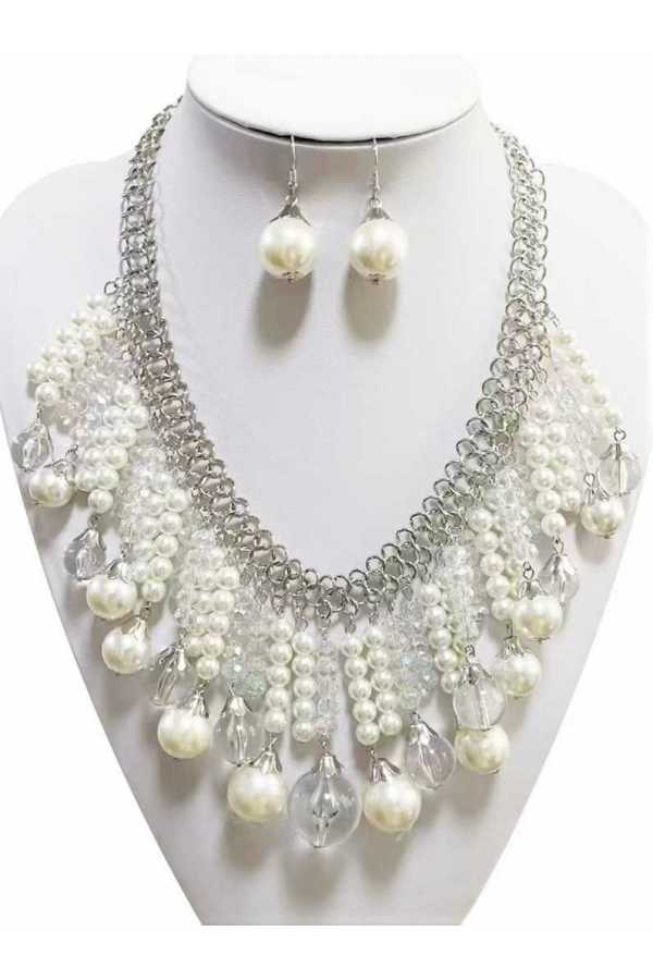 Collier de perles fantaisie