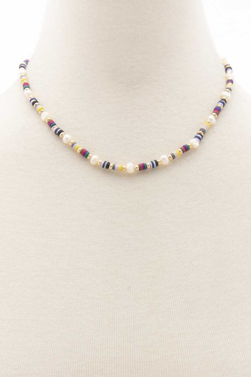 Collier de perles Heishing
