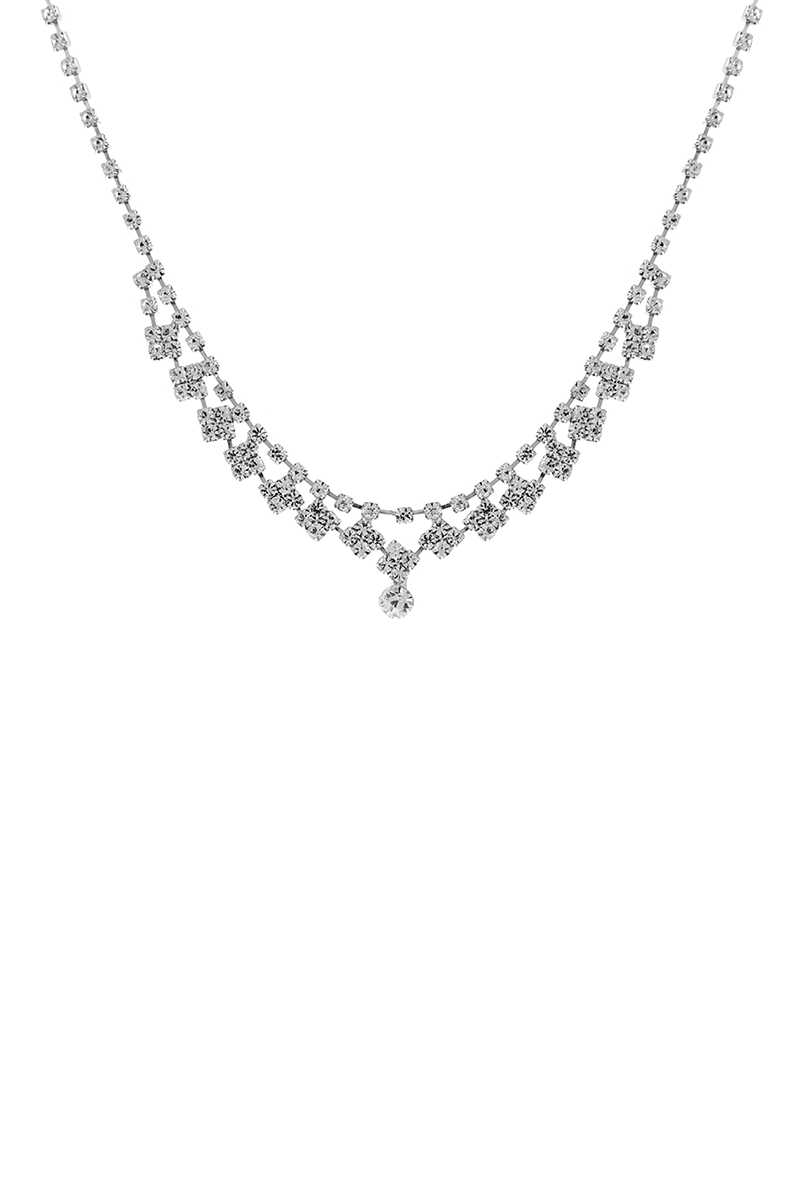 Collier en cristal élégant avec strass