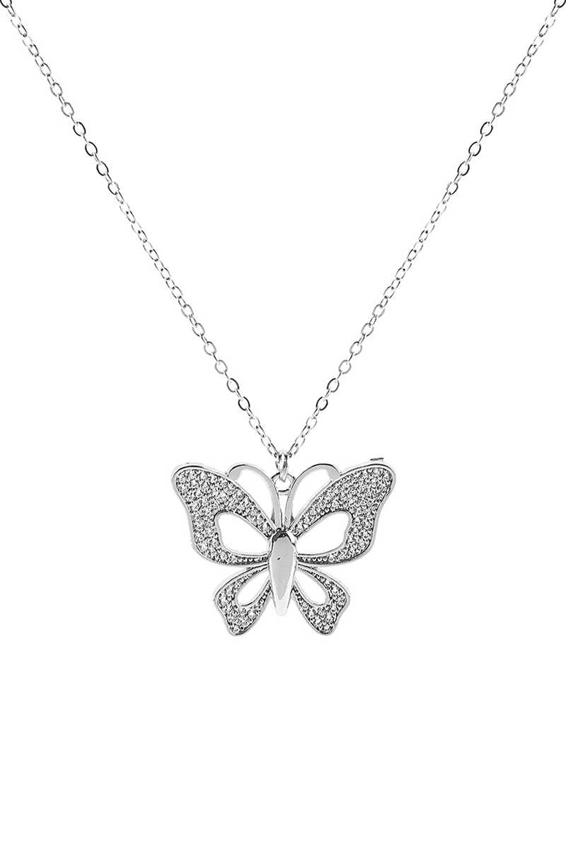 Collier papillon creux
