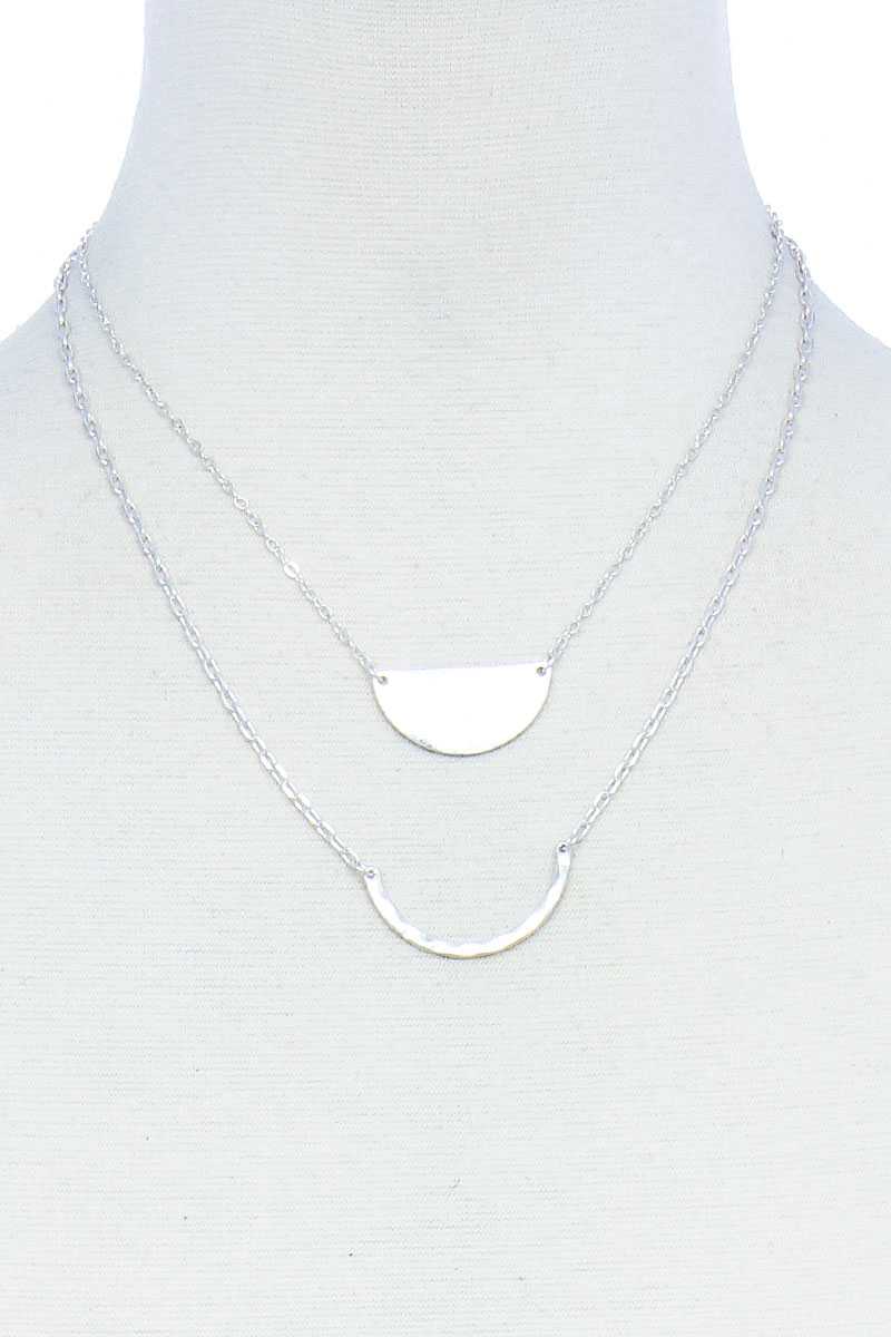 Collier pendentif chic double couche