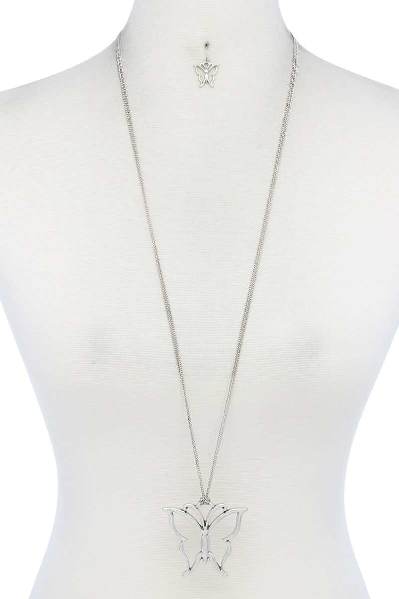 Collier pendentif papillon