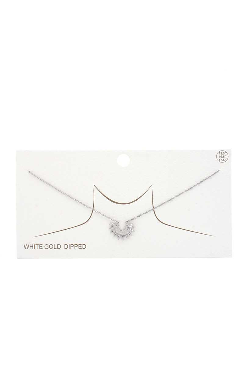 Collier trempé demi-soleil en or