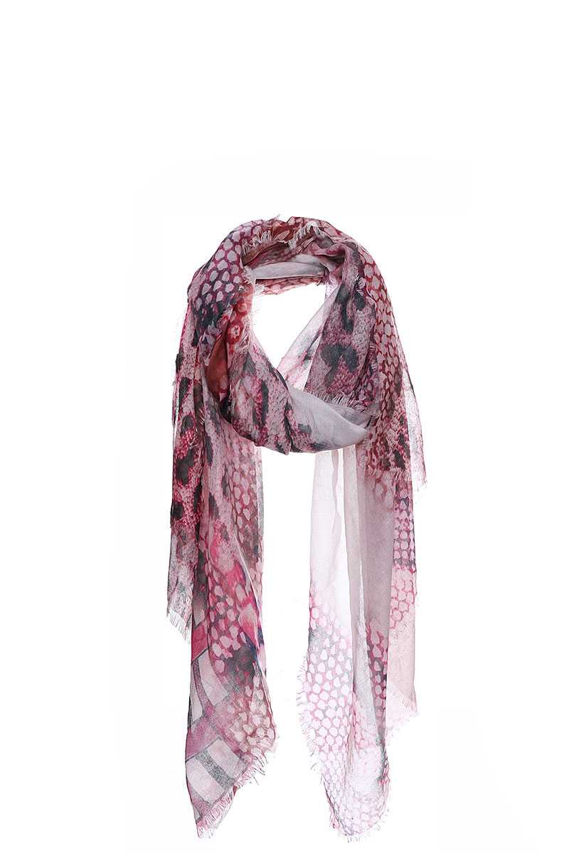 Écharpe chic à imprimé animal doux et doux