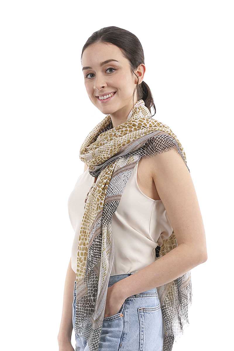 Écharpe fine serpent tendance