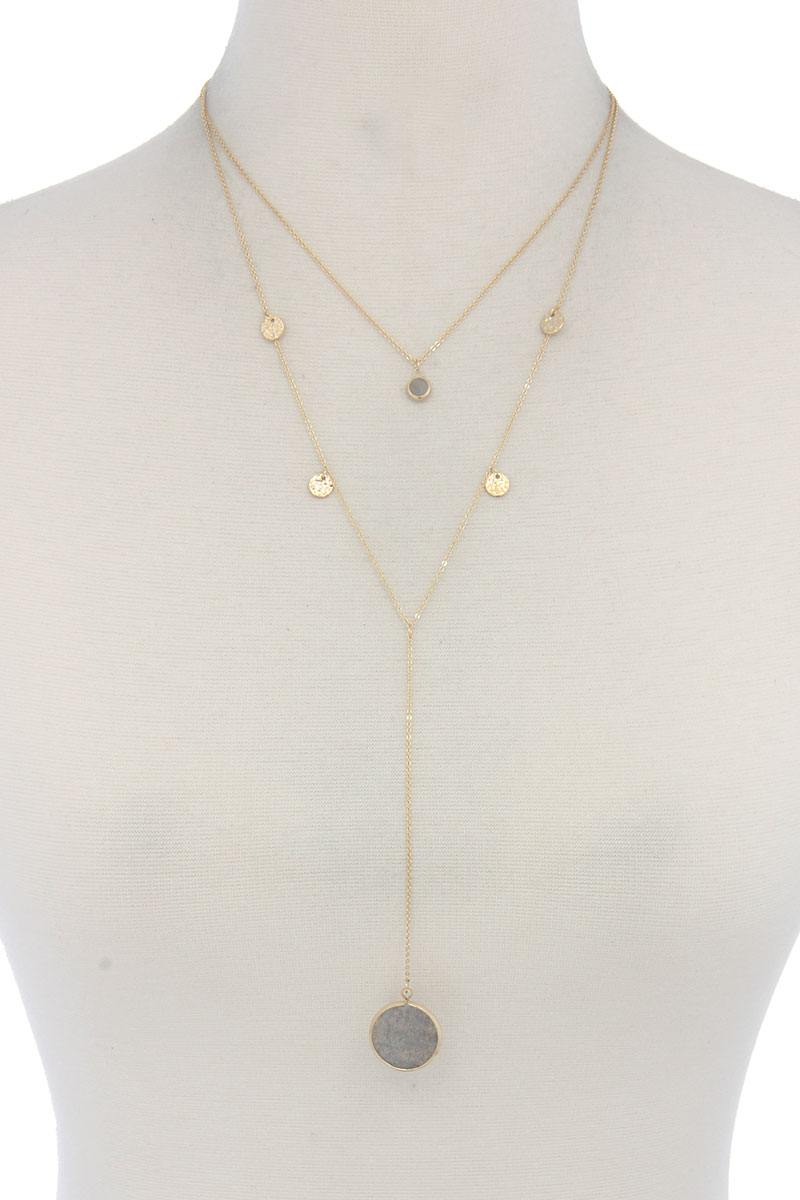 Ensemble collier en métal