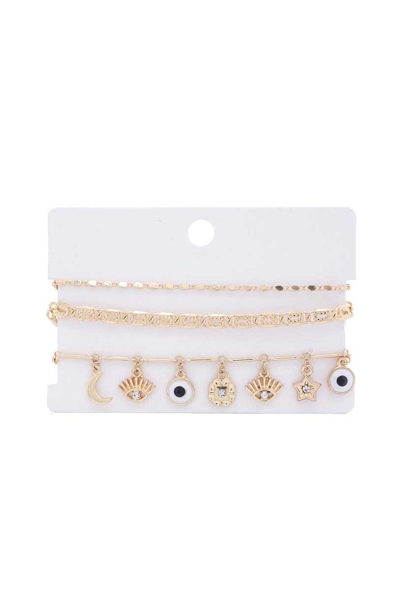 Ensemble de bracelets à breloques pour les yeux