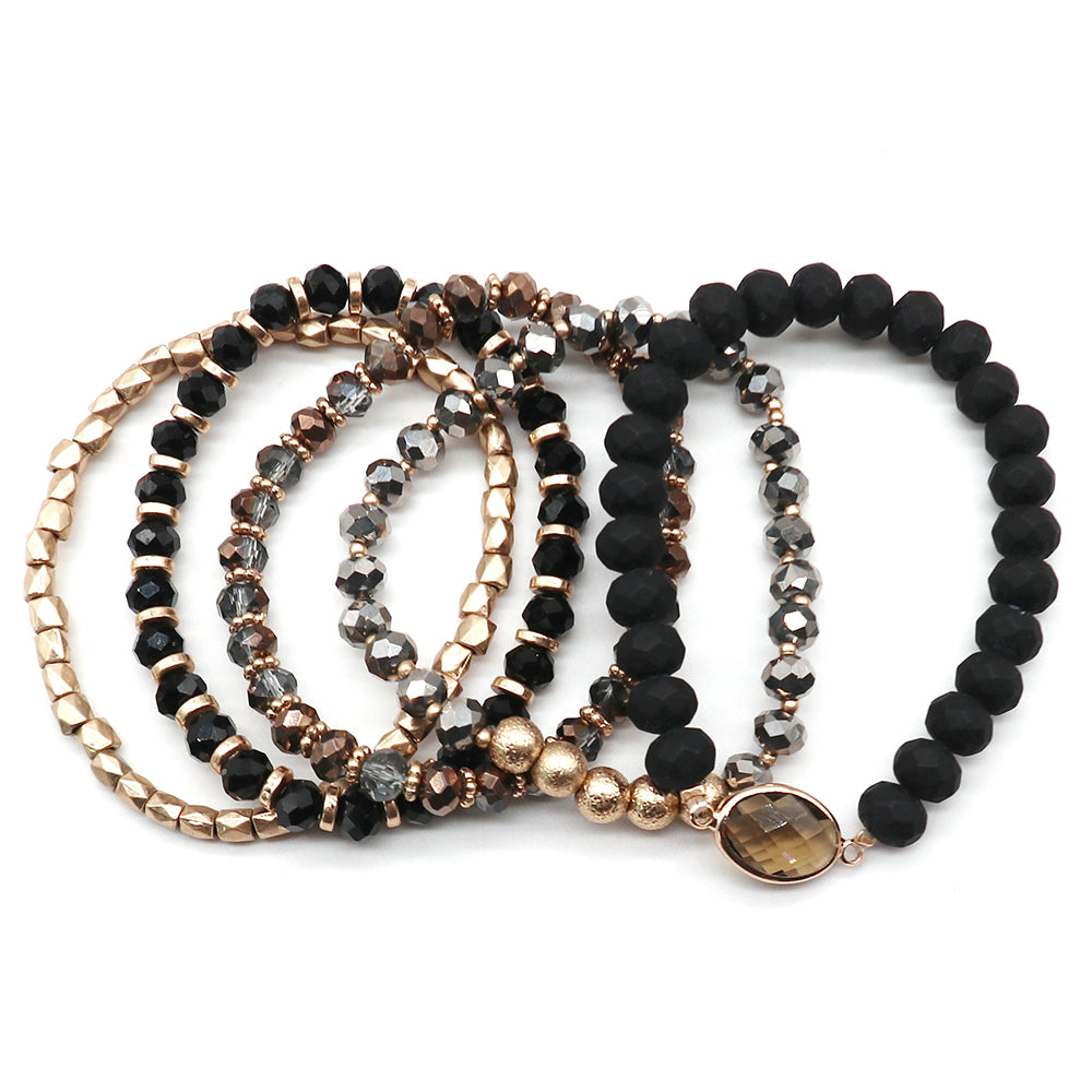 Ensemble de bracelets extensibles multi-perles