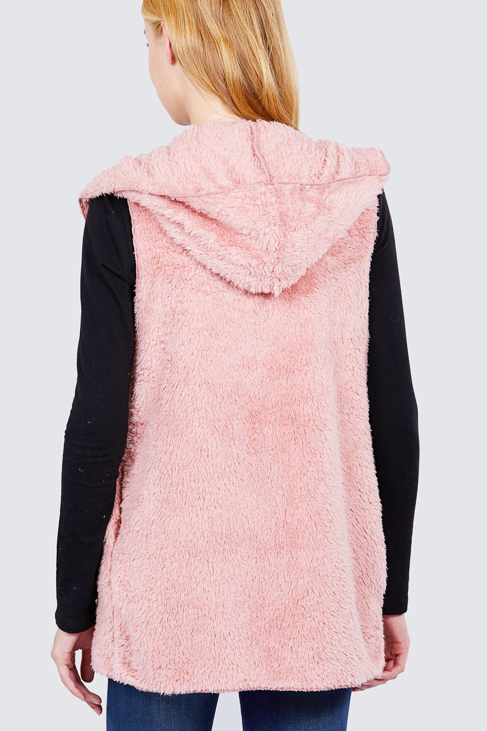 Gilet moelleux en fausse fourrure