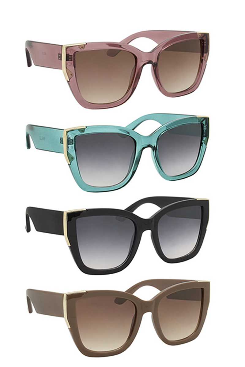 Lunettes de soleil carrées élégantes Ellure