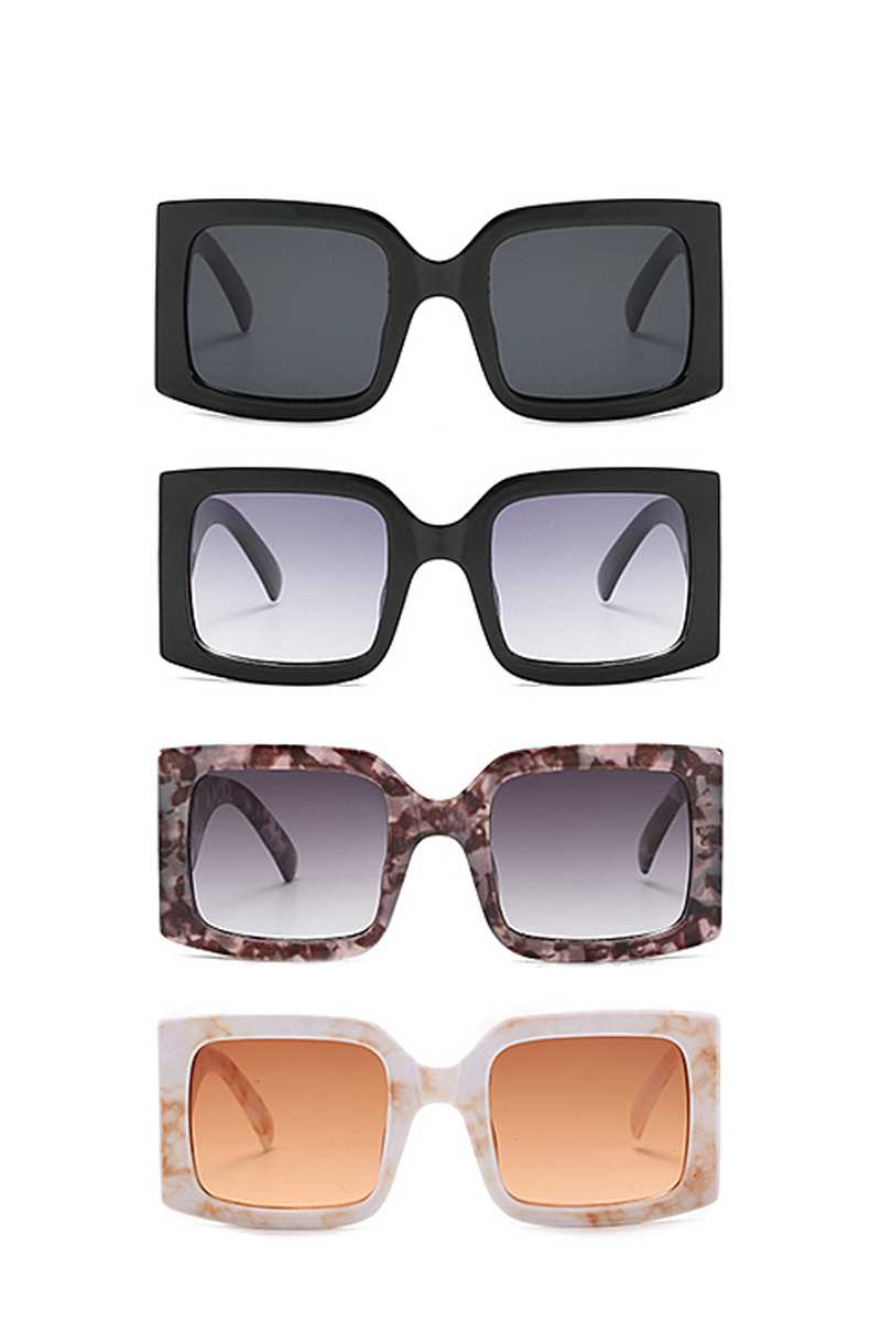 Lunettes de soleil carrées modernes au design élégant