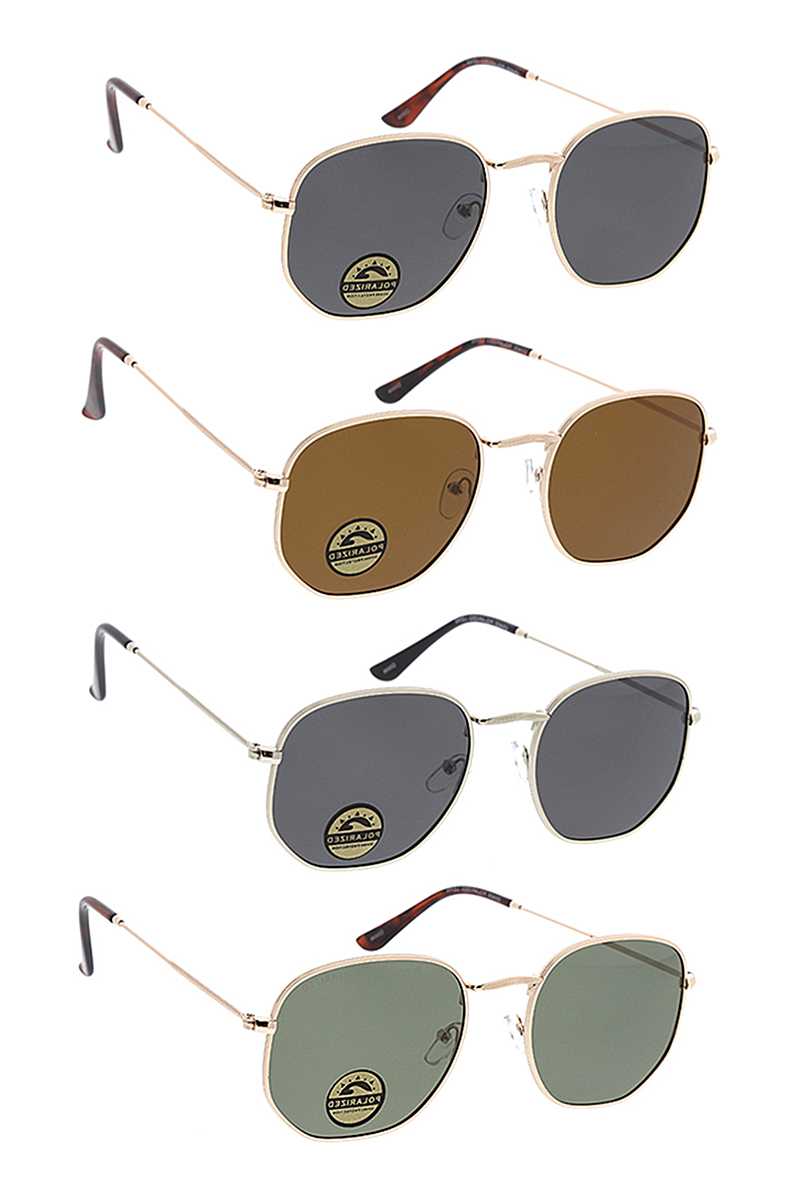 Lunettes de soleil rondes à la mode
