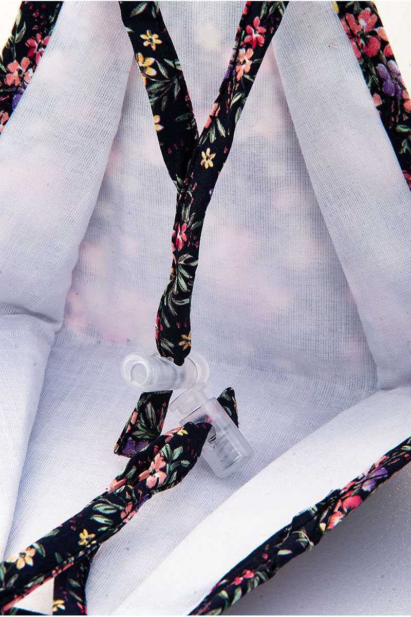 Masque en coton floral stéréoscopique 3D