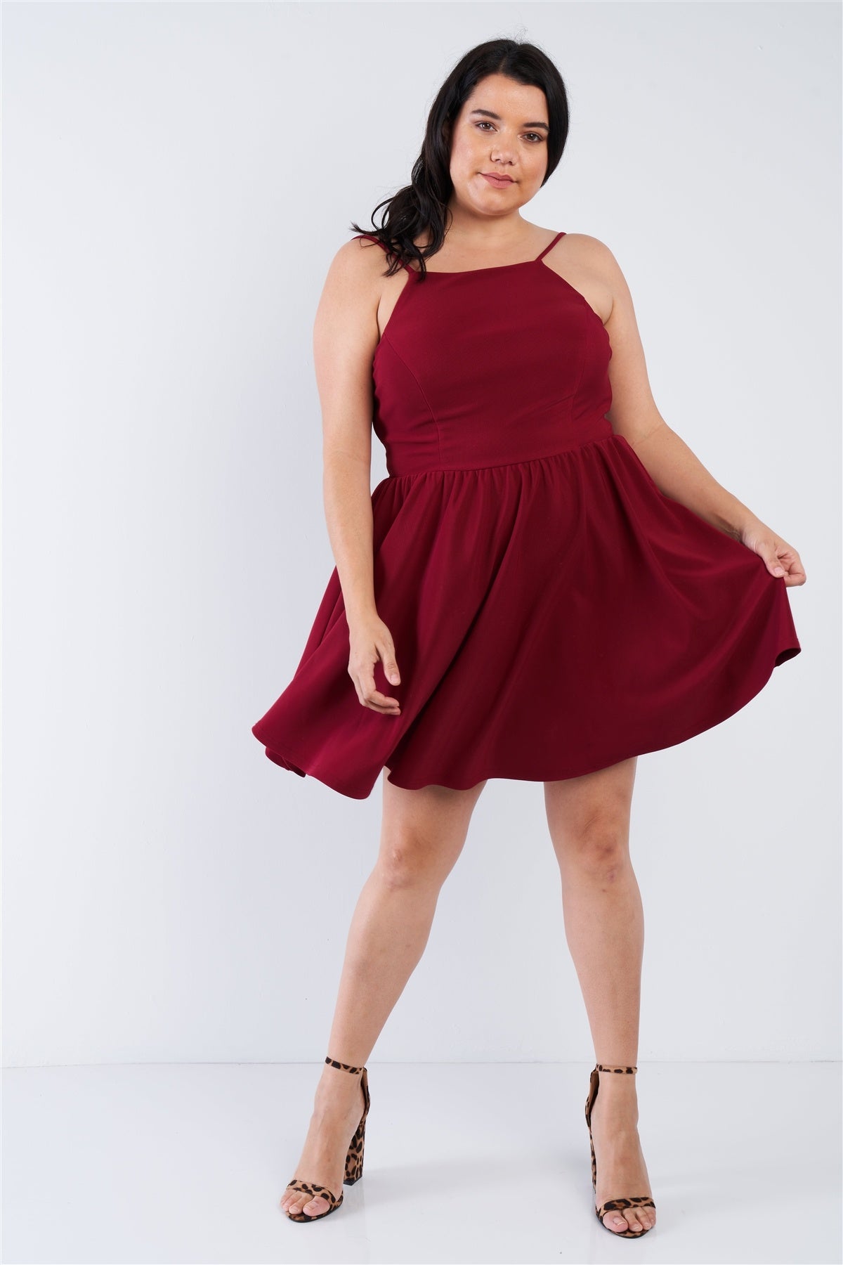 Mini-robe évasée Fit N Grande taille