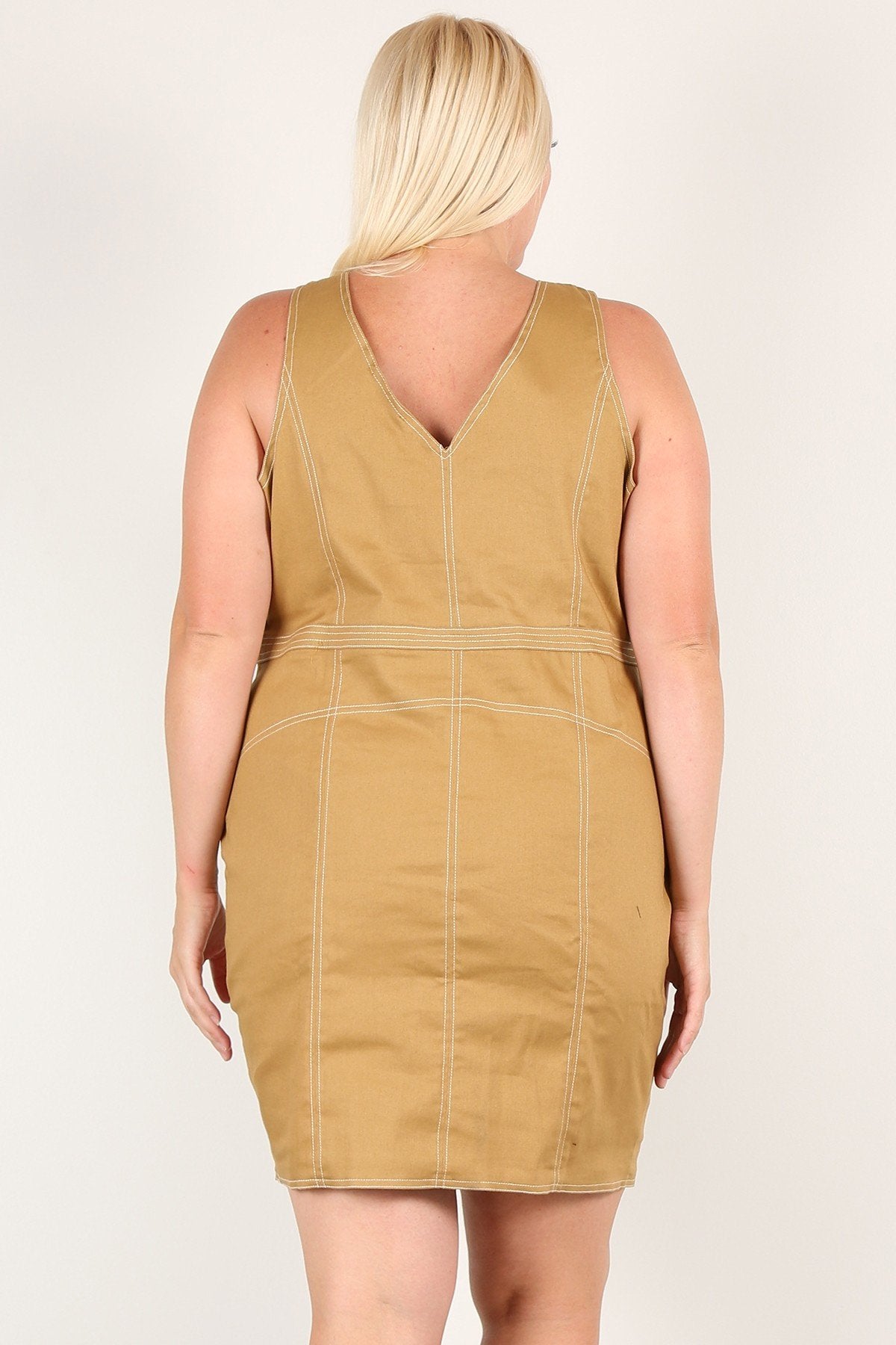Mini-robe moulante unie Plus
