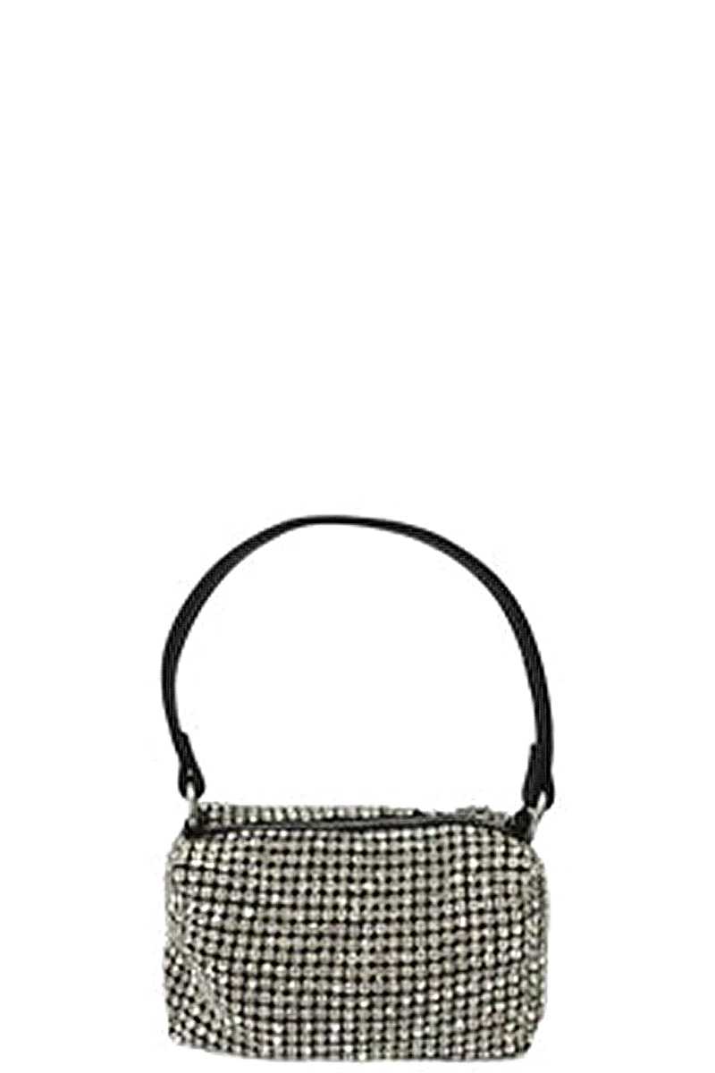 Pochette à poignée en strass chic et à la mode