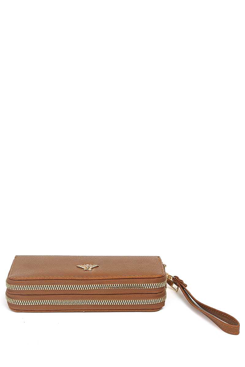 Pochette élégante à chaîne scintillante unie