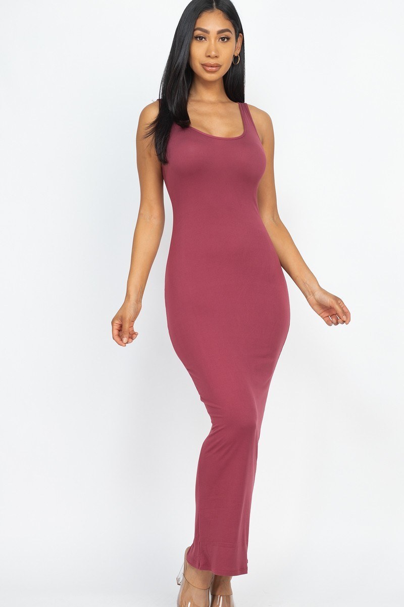 Robe longue basique unie