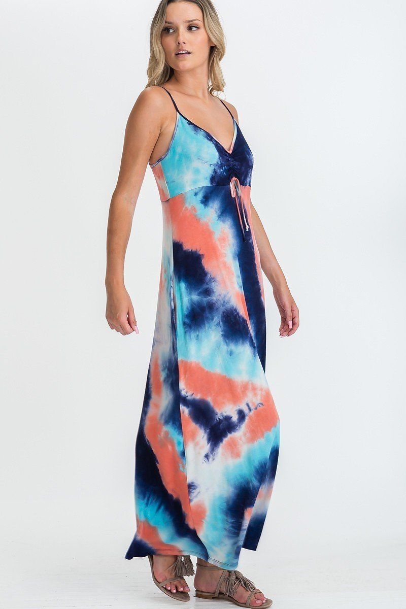 Robe longue tie-dye