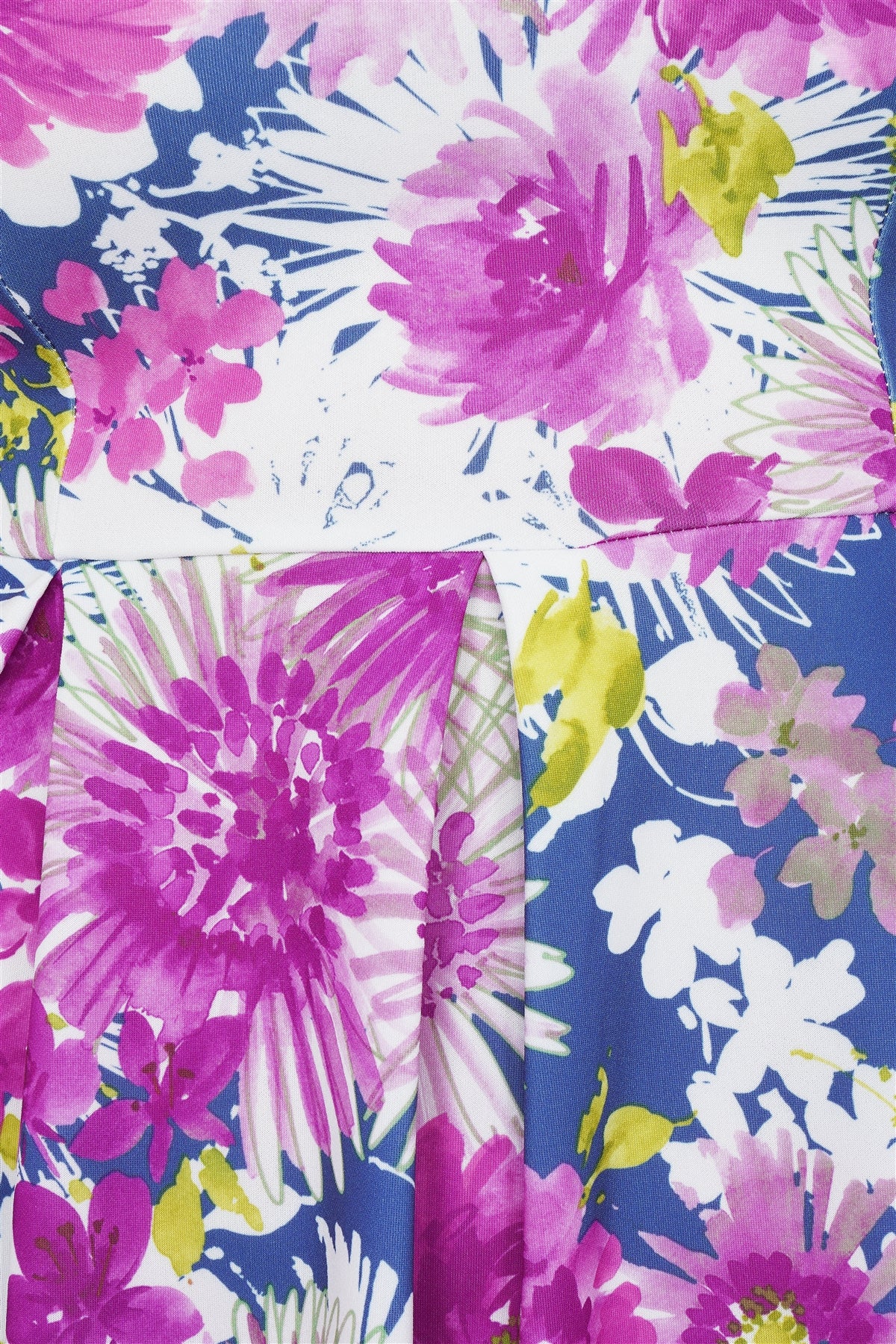 Robe midi décontractée à imprimé floral aquarelle violet marine de grande taille